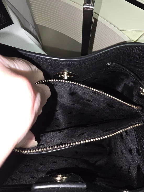 kate spade Marti Gingham Plaid Drawstring Bucket Bag - Picture 8 of 13